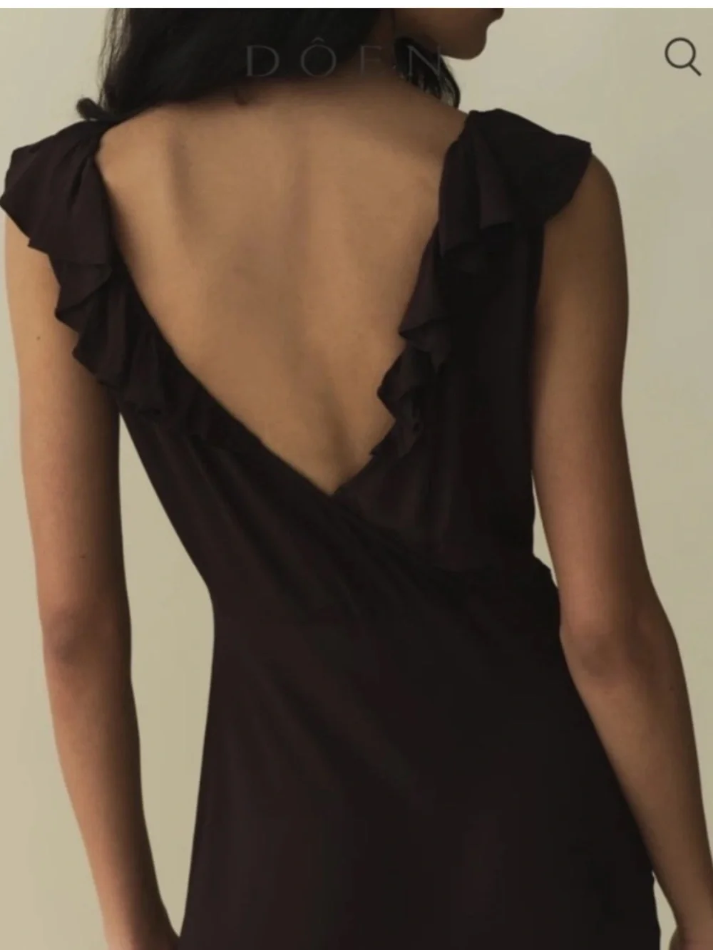 Doen Alexis dress in Noir / midi dress / new without tags - Picture 4 of 6